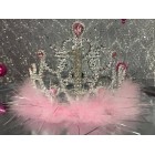 Number One Rhinestone Plastic Birthday Tiara Princess Crown